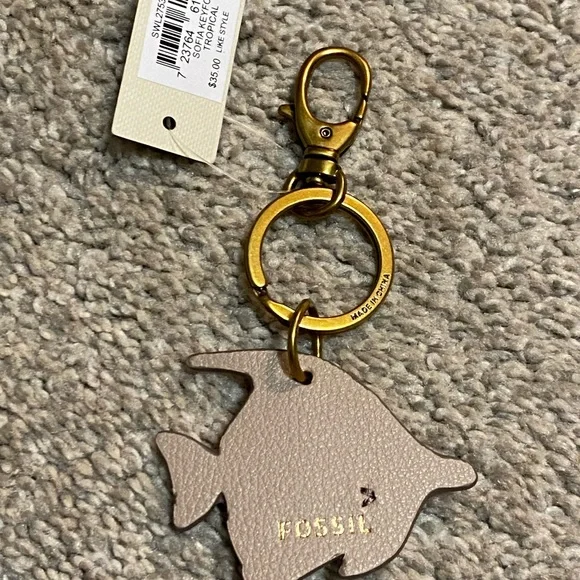 Fossil Tropical Fish Bag Charm Fob - Picture 3 of 7